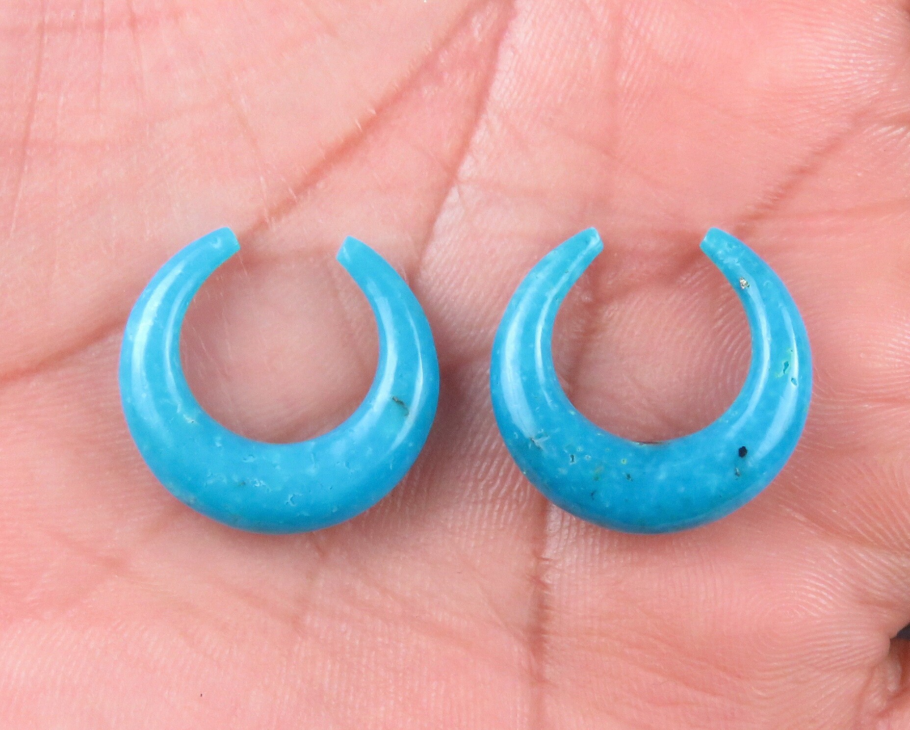 17.4 Cts Natural Arizona Turquoise Carve Crescent Moon Etsy