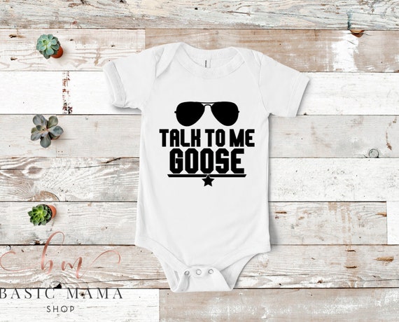 talk to me goose onesie