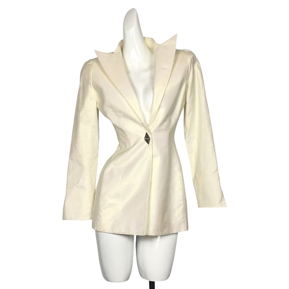 Thierry Mugler Couture shiny thread blazer