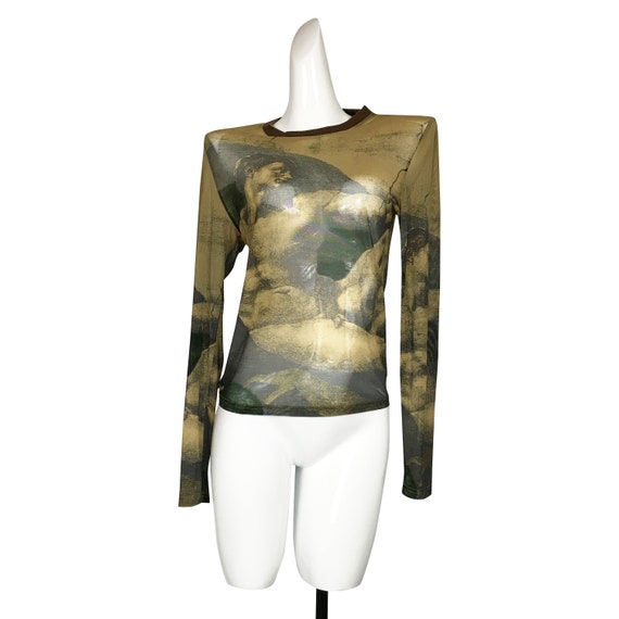 Jean Paul Gaultier archive adam mesh top
