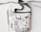 Filz wolle Tasche mit einem Muster / / Modell BAG / 019 / Maus