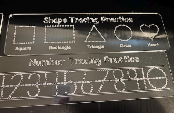Number tracing board, Kids Letter Practice Board, Name Tracing Board, Letter Tracing Board, Dry Erase Tracing Board, Reusable Tracing Board