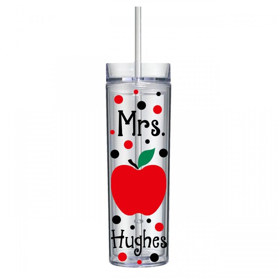 Teacher Tumbler Personalized, Teacher Gift, Personalized Cup, Teacher Apple, Teacher Appreciation, Tumbler, Teacher Cup, Teacher Mug Il_570xn
