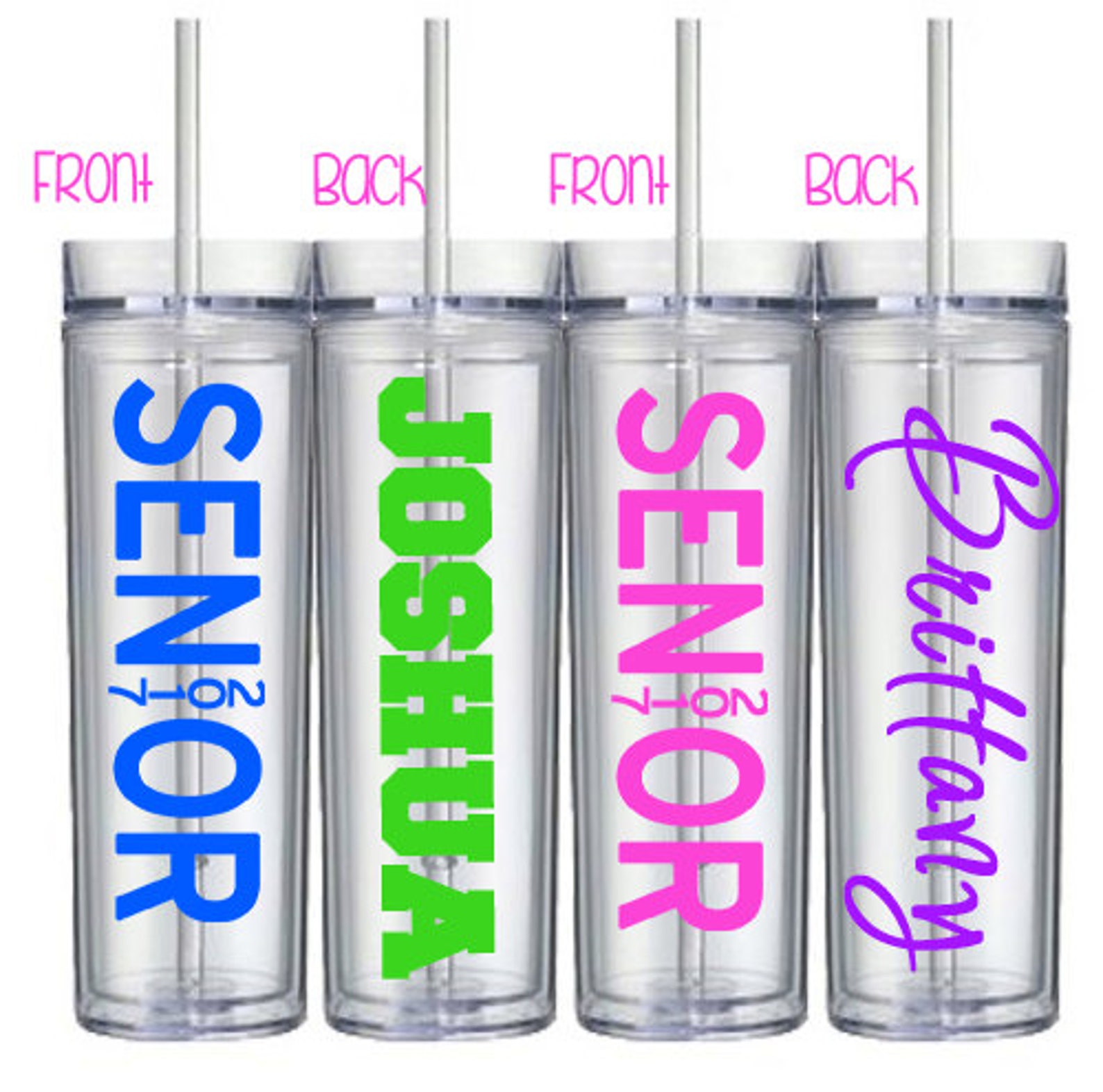 Graduation Gift Senior Tumbler Skinny Personalized Senior Cup Etsy