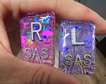 Anatomy bones holographic Xray markers, Halloween x-ray markers, xray marker radiology markers, xray marker, lots of colors