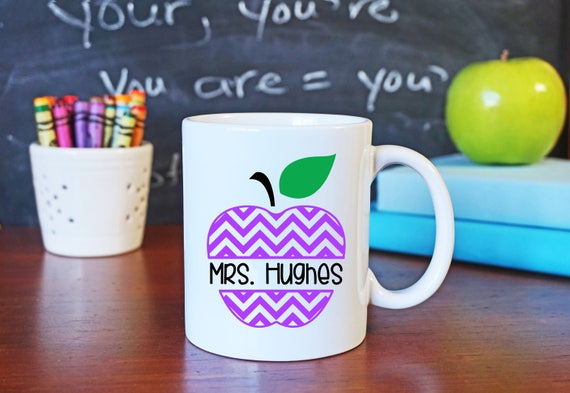 Teacher coffee mug apple coffee mug teacher gift teacher appreciation teacher coffee gift superpower superhero coffee mug present Il_570xn