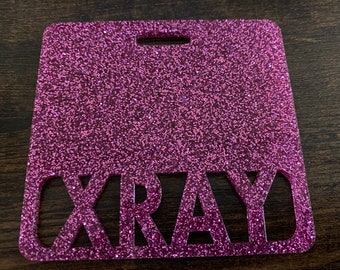 Glitter badge buddy, Custom badge buddy, Marker Parker, Medical field, teachers, Xray badge buddy RN, any title, xray marker, work ID badge