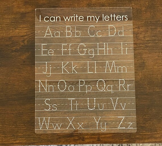 Letter Tracing Board, Name Tracing Board, Kids Tracing Board, Dry Erase