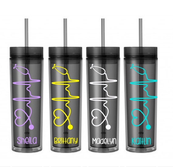 Nurse gift tumbler Nurse Gift, Personalized Cup, Heart nurse, Nurse Appreciation, Stethoscope RN, LPN, NP Tumbler, Nurse Cup Il_570xn