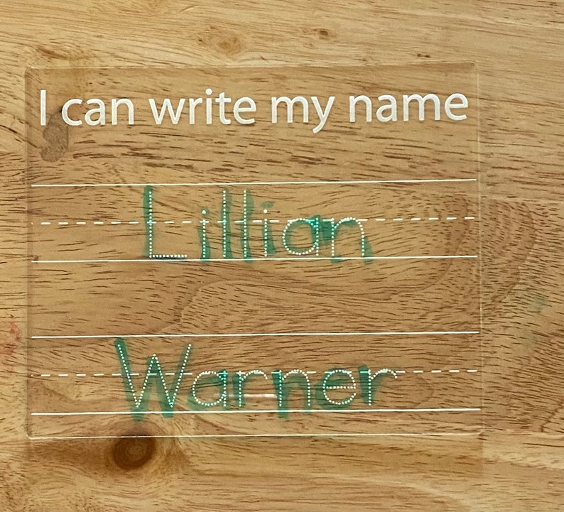 Name Tracing Board Kids Tracing Board Letter Tracing Board Etsy