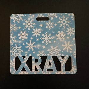 Winter badge buddy, Custom badge buddy, Marker Parker, Medical field, teachers, Xray badge buddy, choose title, Christmas badge snowflakes