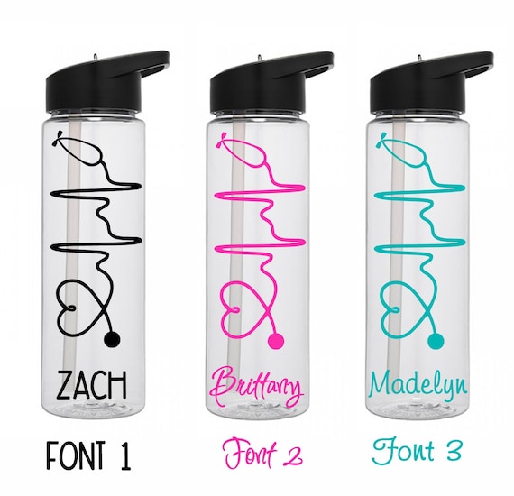 Nurse Water Bottle 24 oz personalized Nurse Gift, Personalized Cup, Nurse Appreciation, Tumbler, Nurse cup, Nurse water bottle with straw Il_570xn