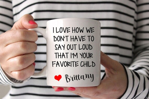 Christmas Gift Personalized Favorite Child Mug Funny Mother's Day Gift Gift for Dad, Mom Coffee Mug Humorous coffee cup sarcastic Il_570xn