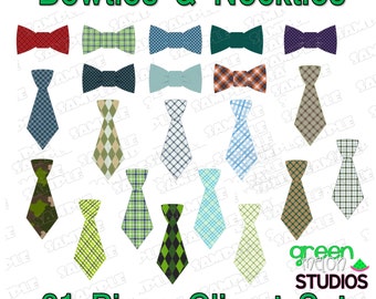 Bowtie Clipart Necktie clipart bow ties neck ties boy clipart 21 ties INSTANT DOWNLOAD UPrint  by greenmelonstudios