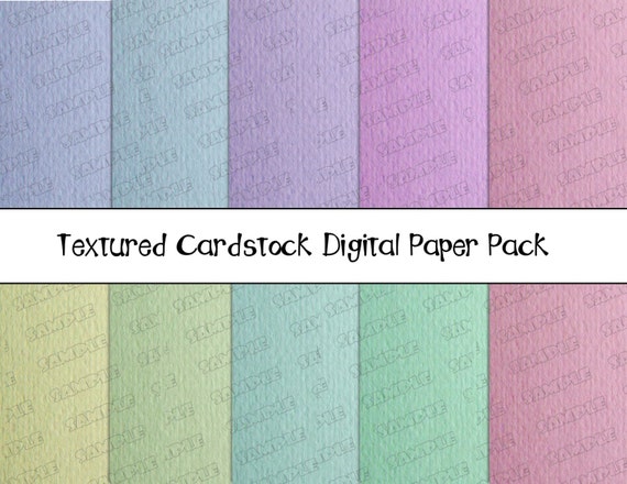 Texture cardstock textured Paper Pack digital papers 12x12 INSTANT DOWNLOAD UPrint by greenmelonstudios Il_570xn