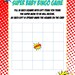 Superhero Bingo Baby Shower Game Game Printable INSTANT DOWNLOAD Uprint by Greenmelonstudios ...
