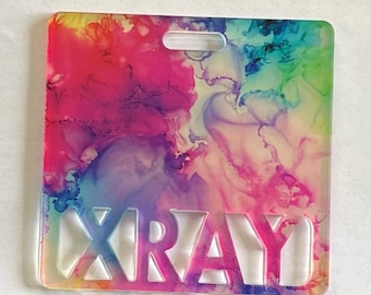 Badge buddy, RN badge buddy, Custom badge buddy, Marker Parker, Medical field, teachers, Xray badge buddy, any title alcohol ink holographic