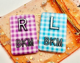 Gingham xray markers,  x-ray markers, checkered xray marker set radiology markers, xray marker, spring xray marker