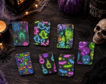 Halloween neon xray markers, x-ray markers, xray marker set Halloween xray marker, spooky xray marker, ghosts skulls poison tombstones