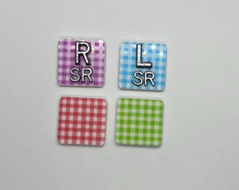 Small Gingham xray markers,  x-ray markers, checkered xray marker set radiology markers, xray marker, spring xray marker 1x1”