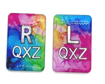 Swirl xray markers, x-ray markers, xray marker set multicolor swirls xray marker