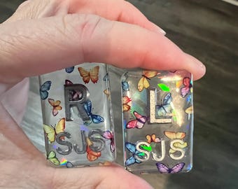 Butterfly xray markers, Clear holographic x-ray markers, xray marker set multicolored butterflies radiology markers spring xray marker
