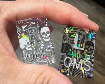 xray markers,  anatomy bones holographic Xray markers, Halloween x-ray markers, xray marker radiology markers, xray marker, lots of colors