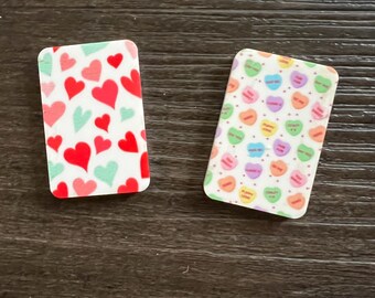 Valentines Day xray markers, x-ray markers, xray marker set pink, red, hearts, valentine xray marker