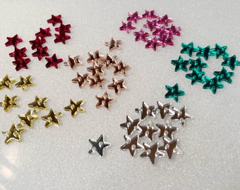 Earring connectors, mirror, glitter, 2 hole earring connector