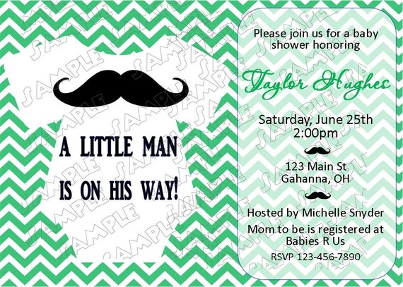 Mustache Baby Clothes Baby Shower Boy Or Girl Printable