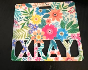 Floral Custom badge buddy, wild flowers badge buddy, Marker Parker, Medical field, teachers, Xray badge buddy RN any title