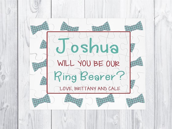 Ring bearer puzzle gift Ring bearer Proposal Will You Be My Ring bearer Proposal Gift Proposal Puzzle Ring bearer 30 piece puzzle Il_570xn
