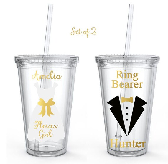 flower girl water bottle