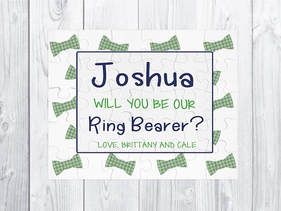 Ring bearer puzzle gift Ring bearer Proposal Will You Be My Ring bearer Proposal Gift Proposal Puzzle Ring bearer 30 piece puzzle Il_570xn