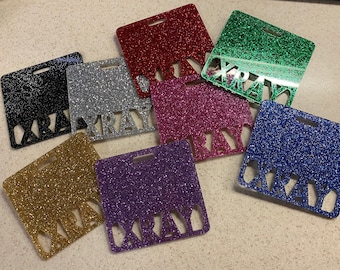 Glitter badge buddy, Custom badge buddy, Marker Parker, Medical field, teachers, Xray badge buddy RN, any title up to 11 characters
