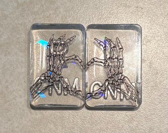 Holographic skeleton hand heart xray markers, x-ray markers, xray marker set, student xray marker, holographic sparkles