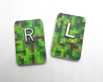 xray markers, green and brown pixels x-ray markers, video game xray marker great for both guys and gals xray marker