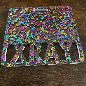 Custom badge buddy, glam and glitz badge buddy, Marker Parker, Medical field, teachers, Xray badge buddy RN any title confetti glitter