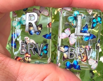 Clear butterfly xray markers, x-ray markers, xray marker set multicolored butterflies radiology markers spring xray marker