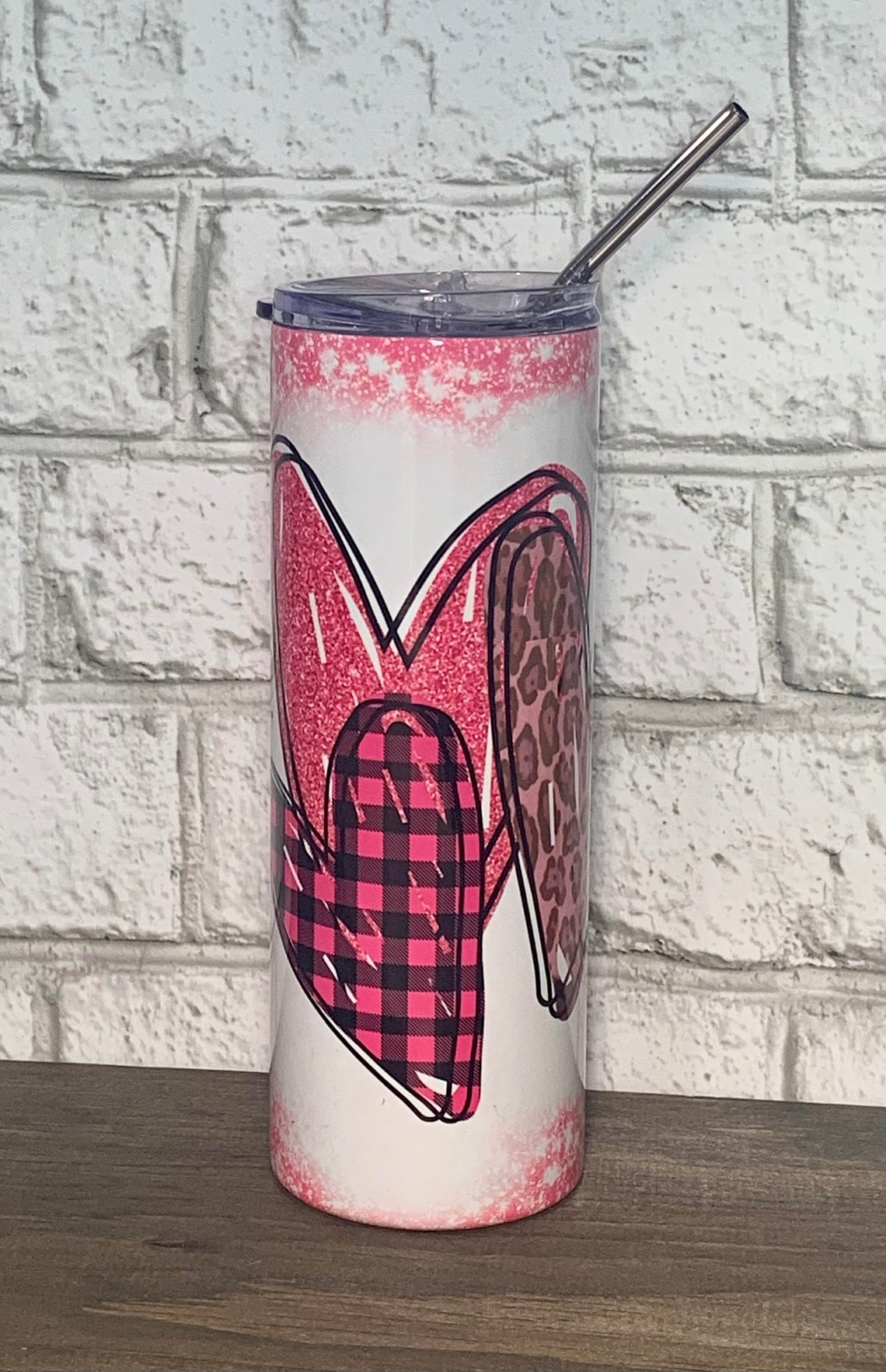 20 Oz Skinny Tumbler Valentines Tumbler Valentines Xoxo 20 Etsy