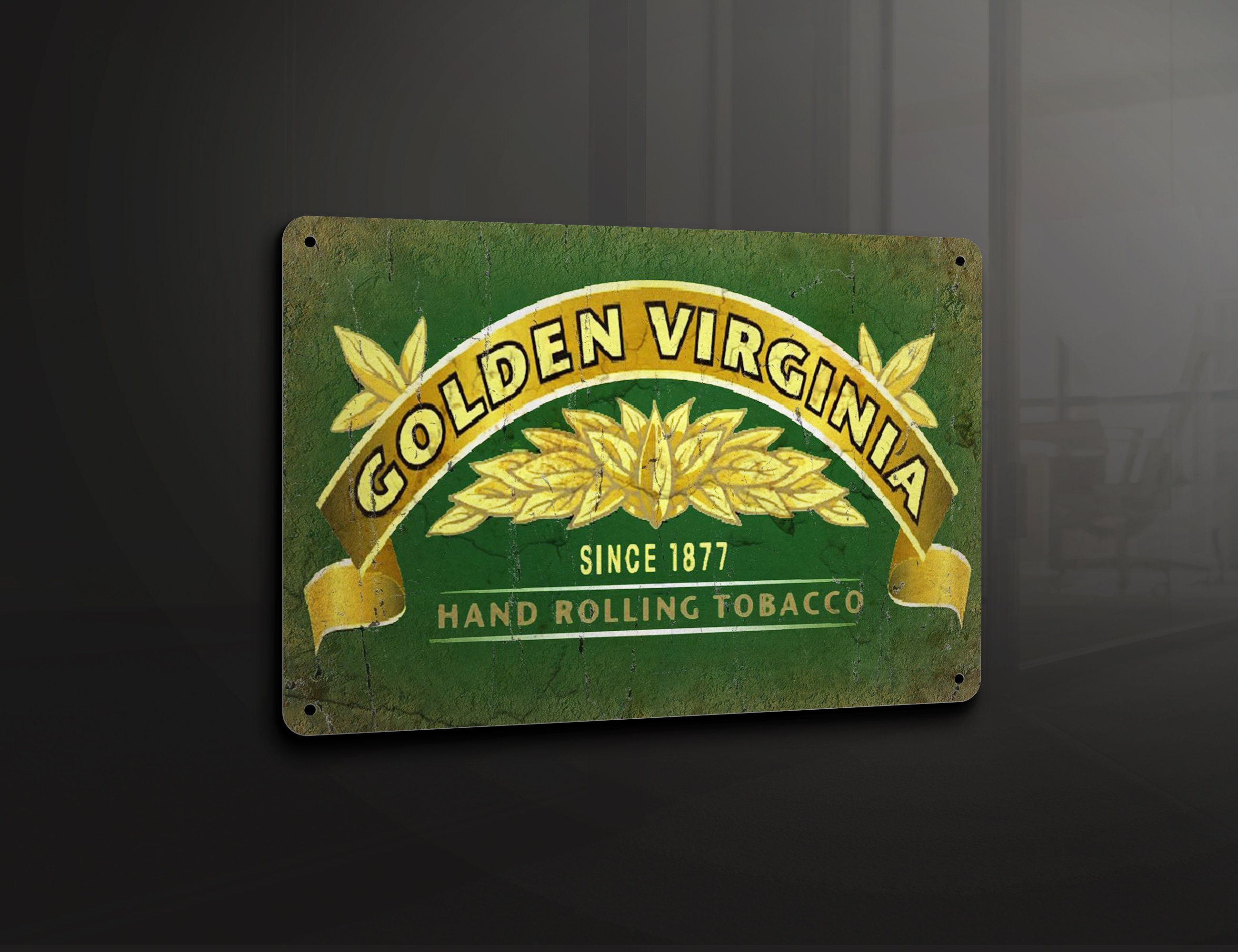 Golden Virginia Tobacco Retro Home Bar Pub Smoking - Metal Sign Metal  Plaque Wall Art Decor Signage