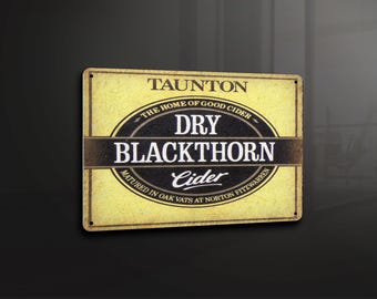 Dry Blackthorn Cider Bar Pub Drinking Alcohol -  Metal Sign Metal Plaque Wall Art decor Signage