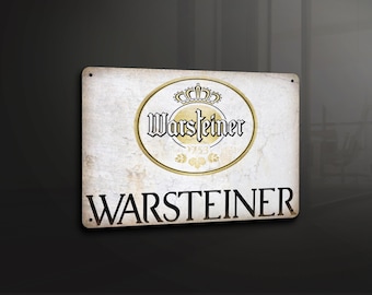 Warsteiner German Pub Beer Bar - Metal Sign Metal Plaque Wall Art decor Signage