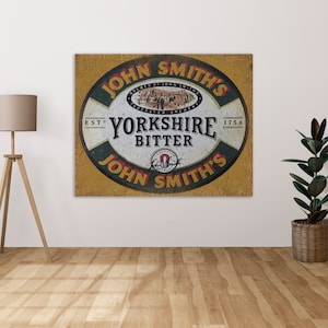 John Smith&#39;s Yorkshire Bitter - Metal Sign Metal Plaque Wall Art decor Signage