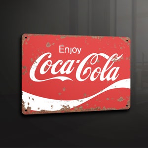 Coca Cola  - Metal Sign Metal Plaque Wall Art decor Signage