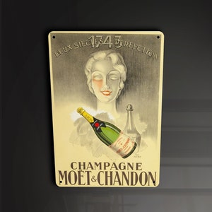 Champagne Moet&Chandon Vintage drink bar kitchen - Metal Sign Metal Plaque Wall Art decor Signage