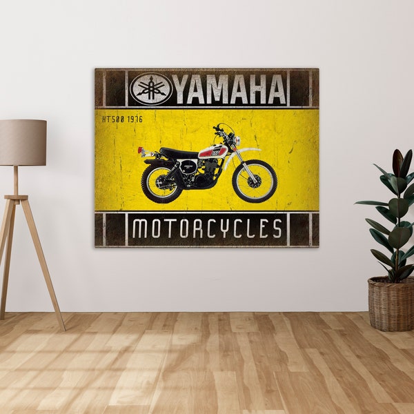 Yamaha Motorcycles  - Metal Sign Metal Plaque Wall Art decor Signage