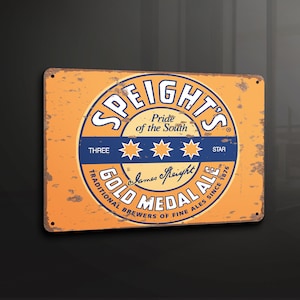 Bebida de cerveza original de Nueva Zelanda de Speight, letrero de Metal, placa de Metal, decoración artística de pared, señalización