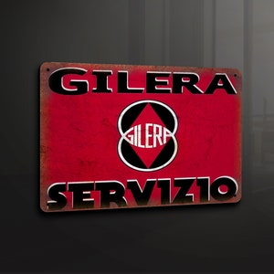 Gilera Servizio - Metal Sign Metal Plaque Wall Art decor Signage