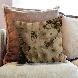 Vintage Flowers Photography - Decorative PIllow Throw Cushion Fabric , Case Cover or with Filling